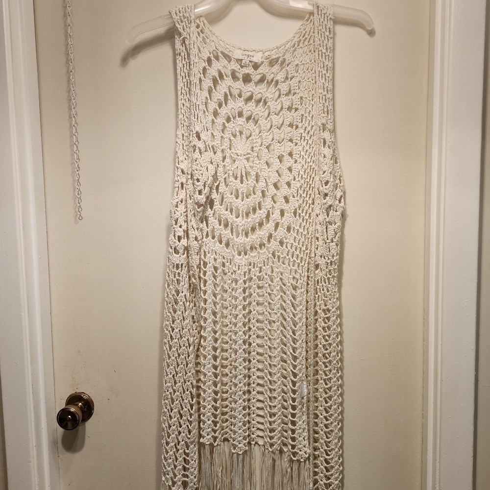Umgee Cream Crochet Top
